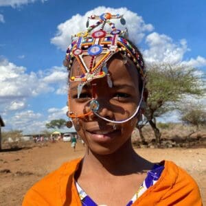 Postcard set - Maasai children