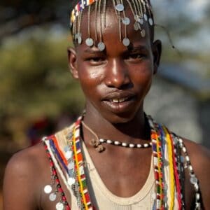 Young Maasai - 45 x 60 cm